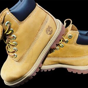 Timberland Kids Yellow and Black Boots